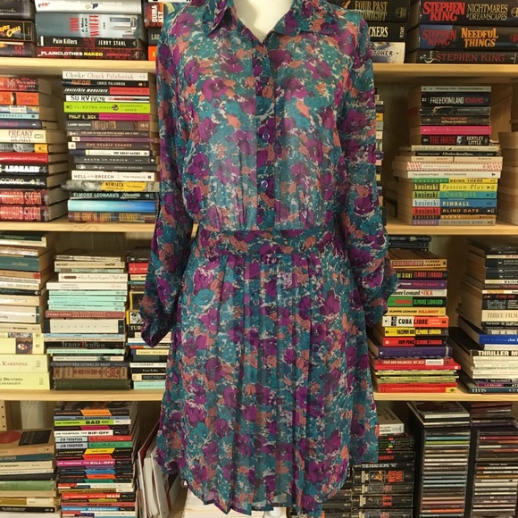 BCBG floral pleated dress - Picture 2 of 8